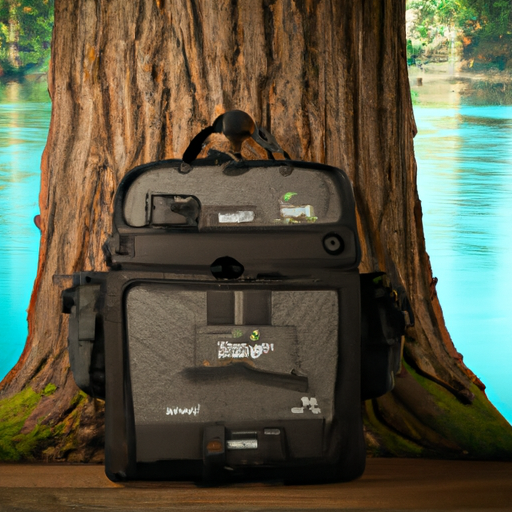 Piscifun Fishing Tackle Bag with Rod  Gear Holder, Lightweight Sling Tackle Storage Bag, Outdoor Fishing Shoulder Pack for Fishing, Hiking, Hunting